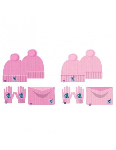 Conjunto de Gorro, Guantes y Braga de Stitch