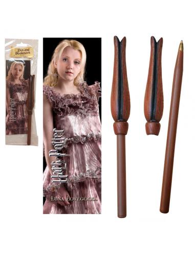 Varita boligrafo y marcapaginas Luna Lovegood Harry Potter