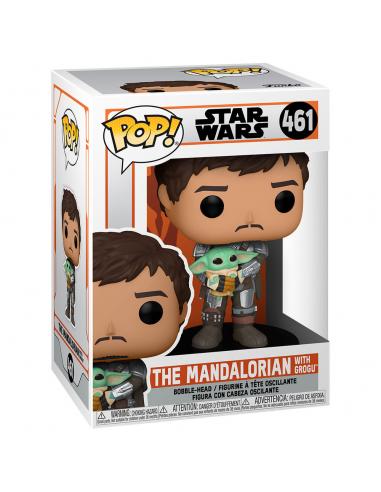 Funko POP Star Wars Mandalorian Mando Holding Child