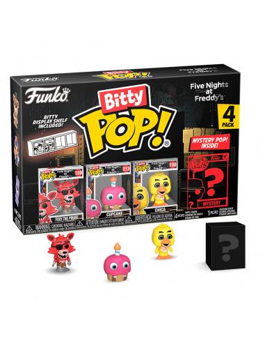 Blister 4 figuras Bitty POP Five Nights at Freddys Foxy
