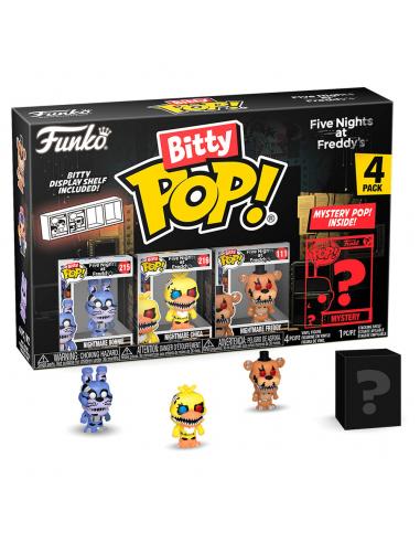 Blister 4 figuras Bitty POP Five Nights at Freddys Nightmare Bonnie