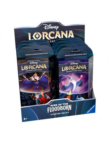 Disney Lorcana TCG Rise of the Floodborn Mazos de Inicio Expositor (8) *Edición Inglés*