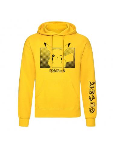 Pokemon Sudadera capucha Pikachu Katakana talla M