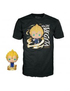 Dragonball Z POP! & Tee Set de Minifigura y Camiseta Majin Vegeta (GW) talla S