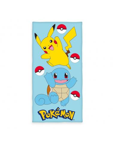 Pokemon Toalla Pikachu & Squirtle 75 x 150 cm