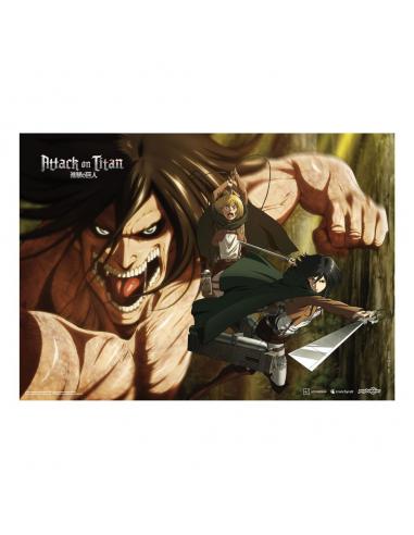 Attack On Titan Fabric Poster Attack Titan 84 x 118 cm