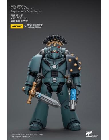 Warhammer The Horus Heresy Figura 1/18 Sons of Horus MKVI Tactical Squad Sergeant with Power Sword 12 cm