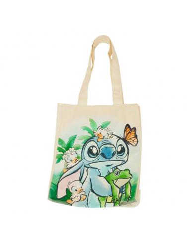 Disney by Loungefly Bolsa Canvas Lilo and Stitch Springtime