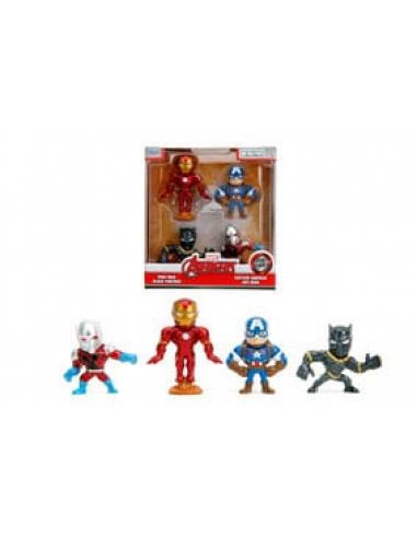 Avengers Pack de 4 Figuras Nano Metalfigs Diecast 6 cm