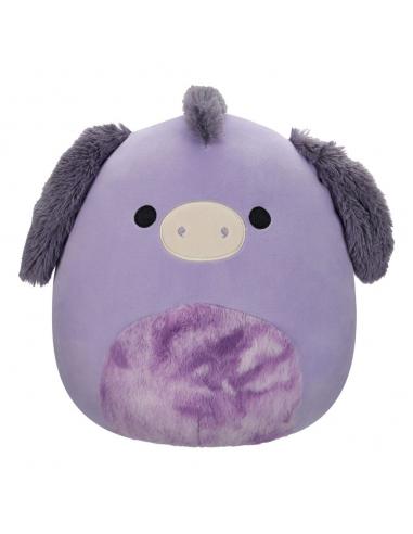 Squishmallows Peluche Purple Donkey with Tie-Dye Belly Deacon 30 cm