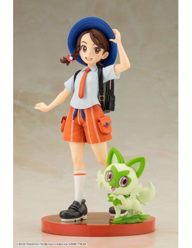 Pokémon Estatua ARTFXJ PVC 1/8 Juliana with Sprigatito 20 cm