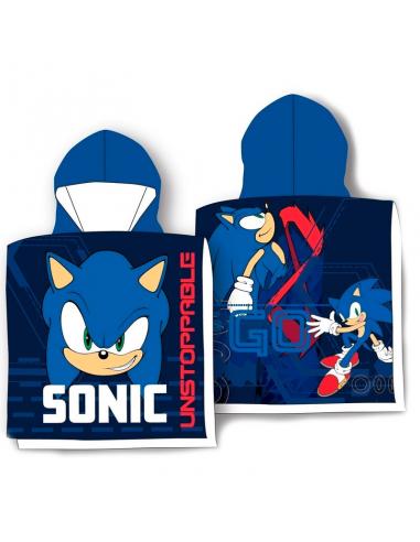 Poncho toalla Sonic The Hedgehog algodon