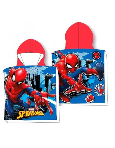 Poncho toalla Spiderman Marvel algodon