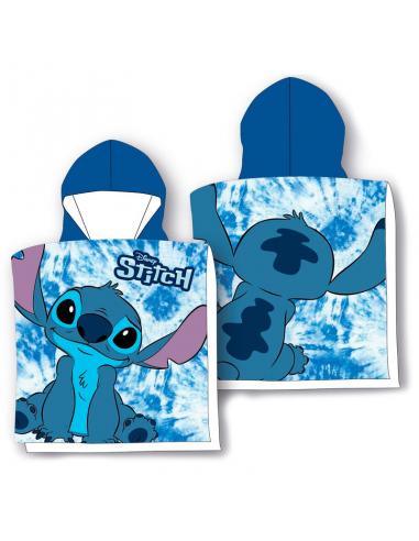 Poncho toalla Stitch Disney microfibra
