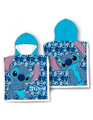 Poncho toalla Stitch Disney microfibra