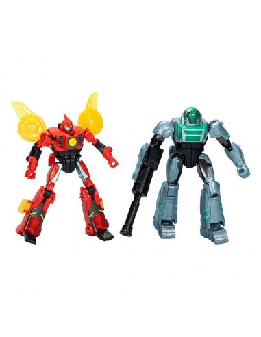 Transformers EarthSpark Cyber Combiner Pack de 2 Figuras Terran Twitch & Robby Malto 13 cm