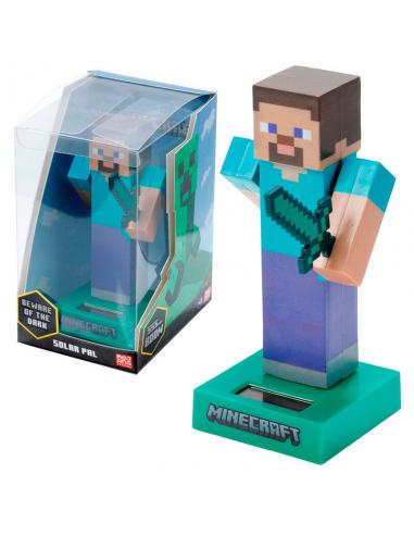 Muñeco solar Steve Minecraft