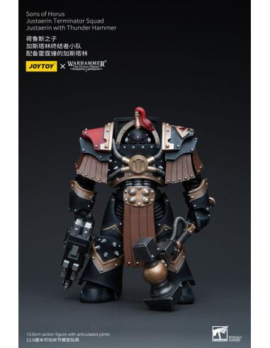 Warhammer The Horus Heresy Figura 1/18 Sons of Horus Justaerin Terminator Squad Justaerin with Thunder Hammer 12 cm
