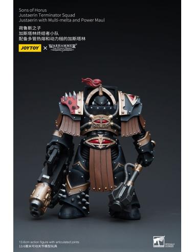 Warhammer The Horus Heresy Figura 1/18 Sons of Horus Justaerin Terminator Squad Justaerin with Multi-melta and Power MauL 12 cm