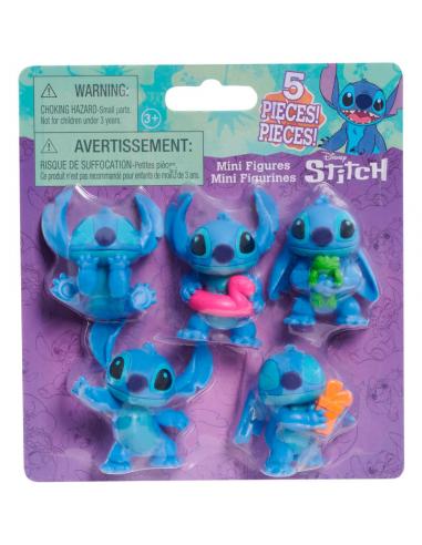 Blister 5 figuras Stitch Disney