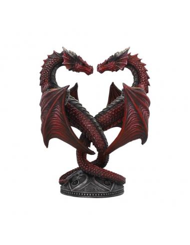 Anne Stokes Candelero Dragon Heart Valentine's Edition 23 cm