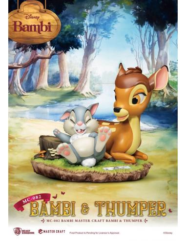 Disney Estatua Master Craft Bambi & Thumper 26 cm