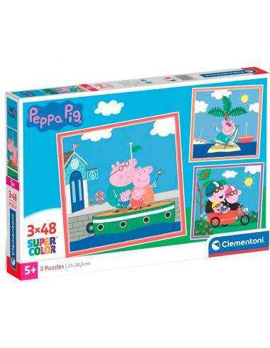 Puzzle Peppa Pig 3x48pzs