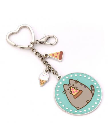 Pusheen Llavero Blue Pizza