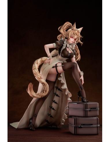 Original Character Estatua PVC 1/7 Battle Maid Different Species Leopard Cat Maria Deluxe Edition 24 cm