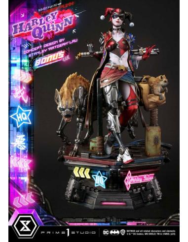 Batman Estatua Ultimate Premium Masterline Series Cyberpunk Harley Quinn Deluxe Bonus Version 60 cm