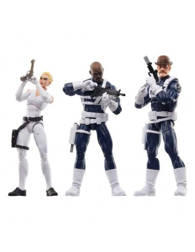 Captain America Marvel Legends Pack de 3 Figuras S.H.I.E.L.D. 15 cm