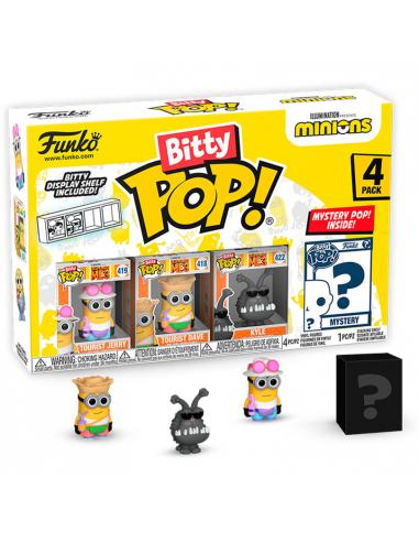 Blister 4 figuras Bitty POP Minions Series 4
