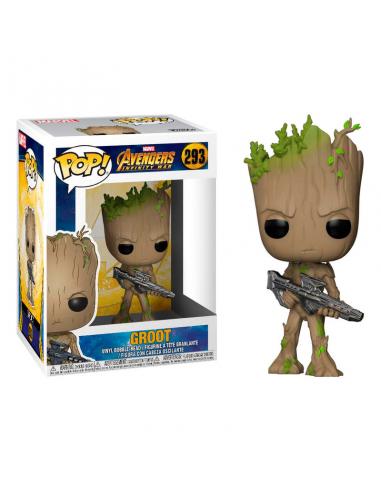 Funko POP Marvel Avengers Infinity War Teen Groot with Gun