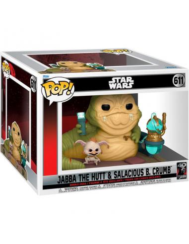 Funko POP Star Wars 40th Jabba The Hutt & Salacious B Crumb