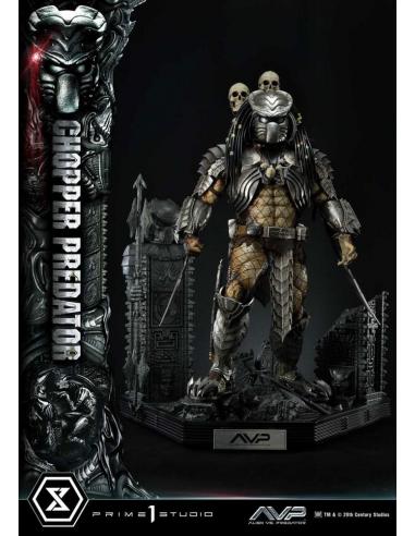 The Alien vs. Predator Estatua Museum Masterline Series 1/3 Chopper Predator 103 cm