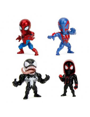 Marvel Comics Pack de 4 Figuras Nano Metalfigs Diecast Wave 1 4 cm