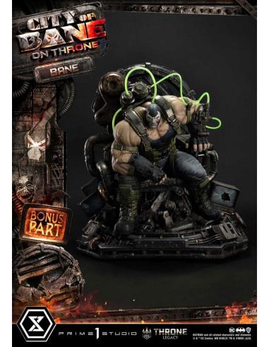 DC Comics Estatua 1/4 Throne Legacy Collection Batman Bane on Throne Deluxe Bonus Version 61 cm