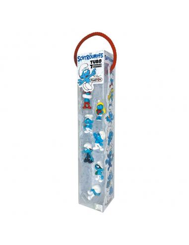 Blister 7 figuras Los Pitufos 5cm