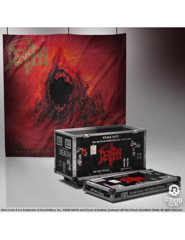 Death Estatua Rock Ikonz On Tour Road Case & Telón de fondo del escenario The Sound of Perseverance Tour 1998
