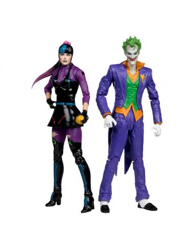 DC Multiverse Figuras Paquete de 2 The Joker & Punchline 18 cm