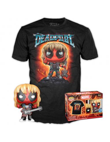 Set Funko POP & Tee Marvel Deadpool Heavy Metal