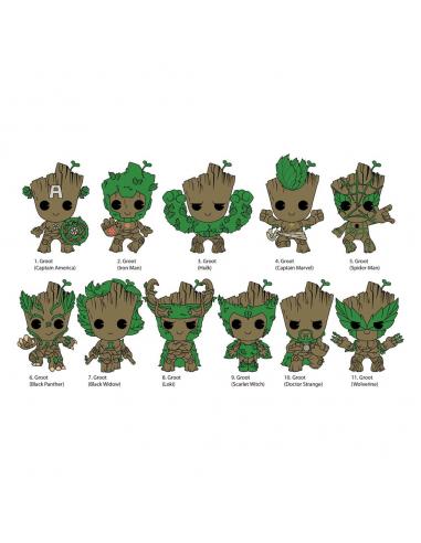 Guardians of the Galaxy Colgantes PVC Groot Series 2 Expositor (24)