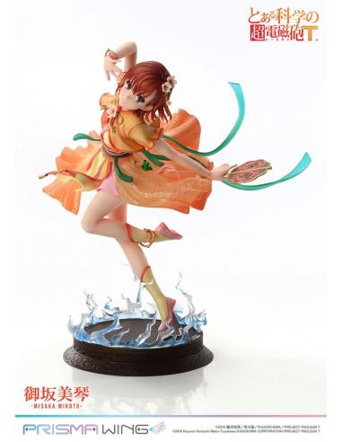 To Aru Kagaku no Railgun Estatua PVC 1/7 Prisma Wing Misaka Mikoto 22 cm