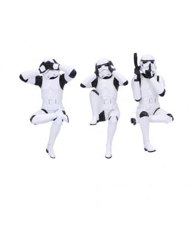 Stormtrooper Figuras Three Wise Sitting Stormtroopers 11 cm