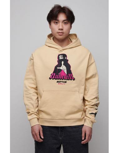 Naruto Shippuden Sudadera capucha Graphic Beige talla S