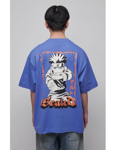 Naruto Shippuden Camiseta Graphic Blue talla XL