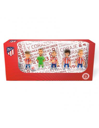 Blister 4 figuras Minix Atletico de Madrid 7cm
