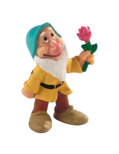Figura enanito flor Blancanieves Disney