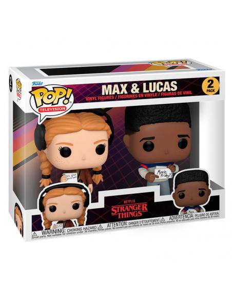 Blister 2 figuras POP Stranger Things Max Lucas