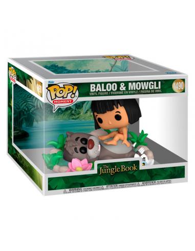Funko POP Moment Disney El Libro de la Selva Baloo &#38; Mowgli